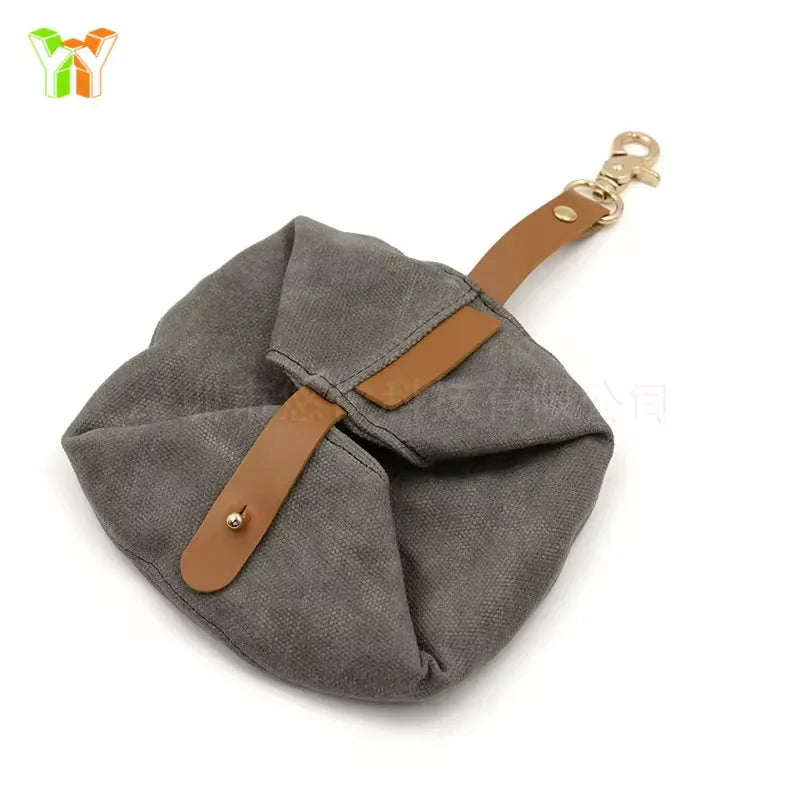 Waxed Canvas Dog Feeding Bowl