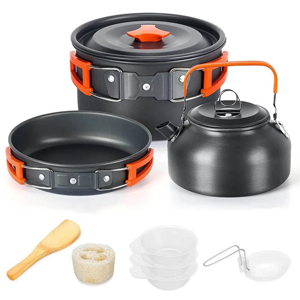 Lightweight Aluminum Camping Cooking Set