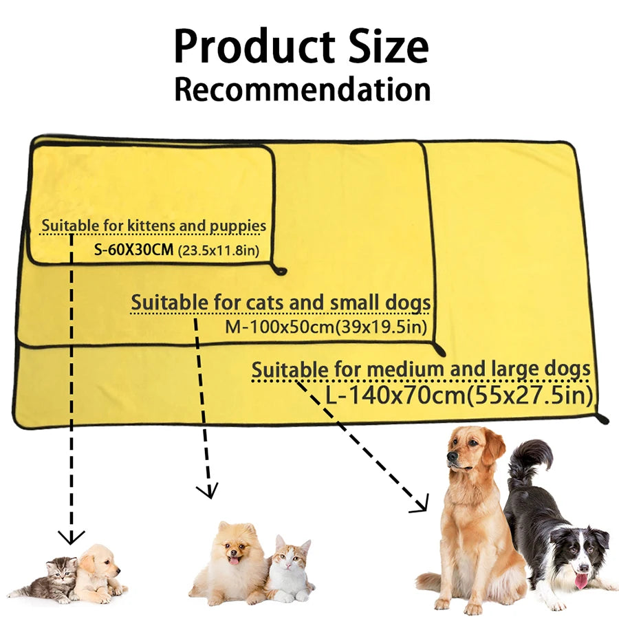 Quick-Drying Pet Towels
