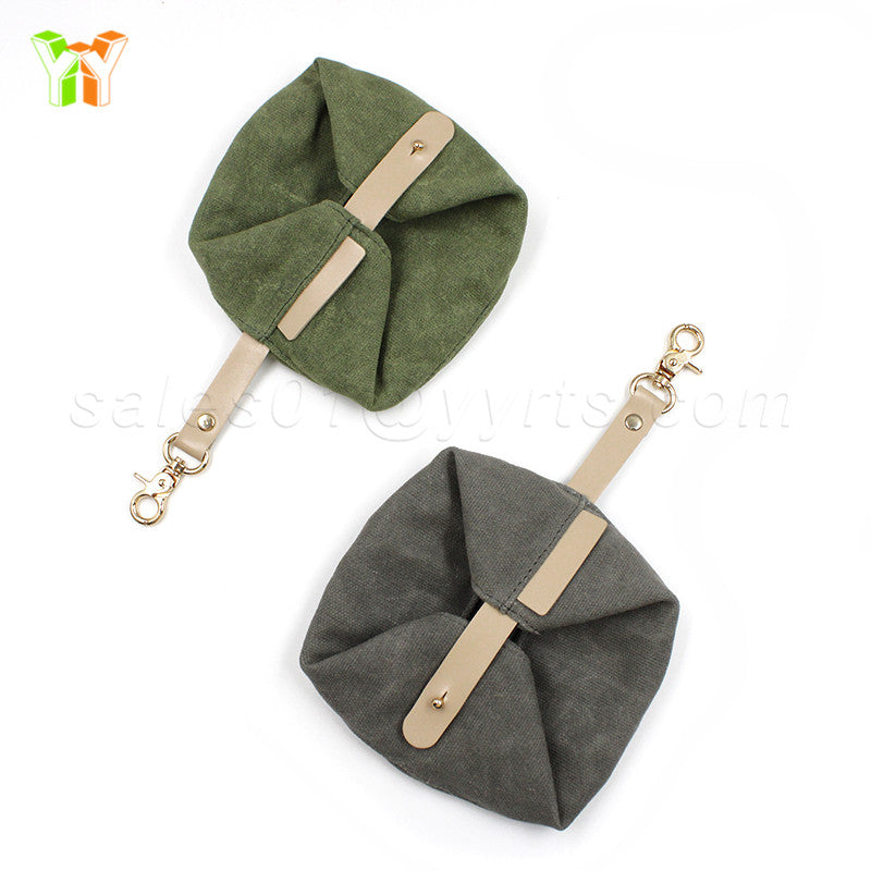 Waxed Canvas Dog Feeding Bowl