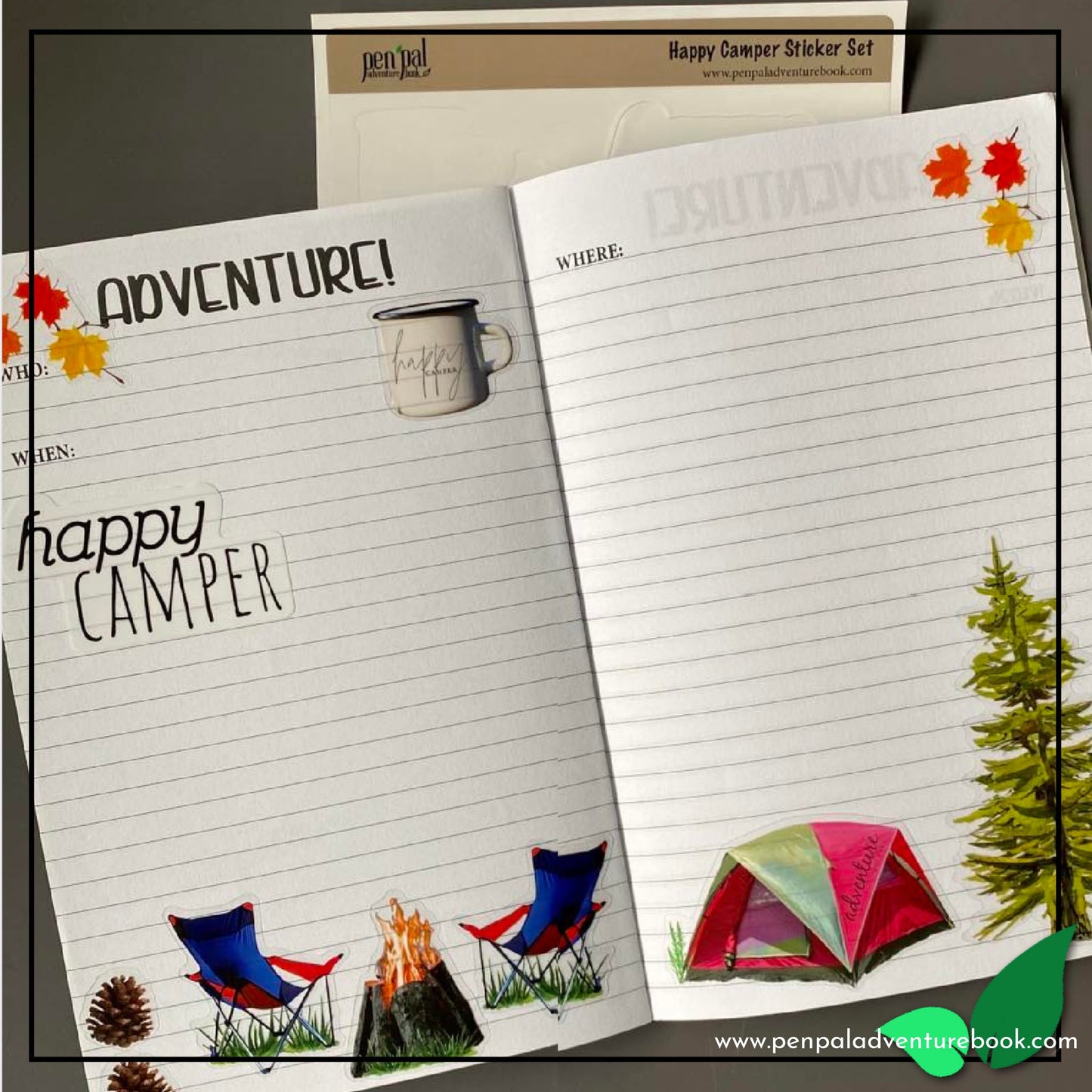 Pen Pal Adventure Book - Paperback Travel Journal