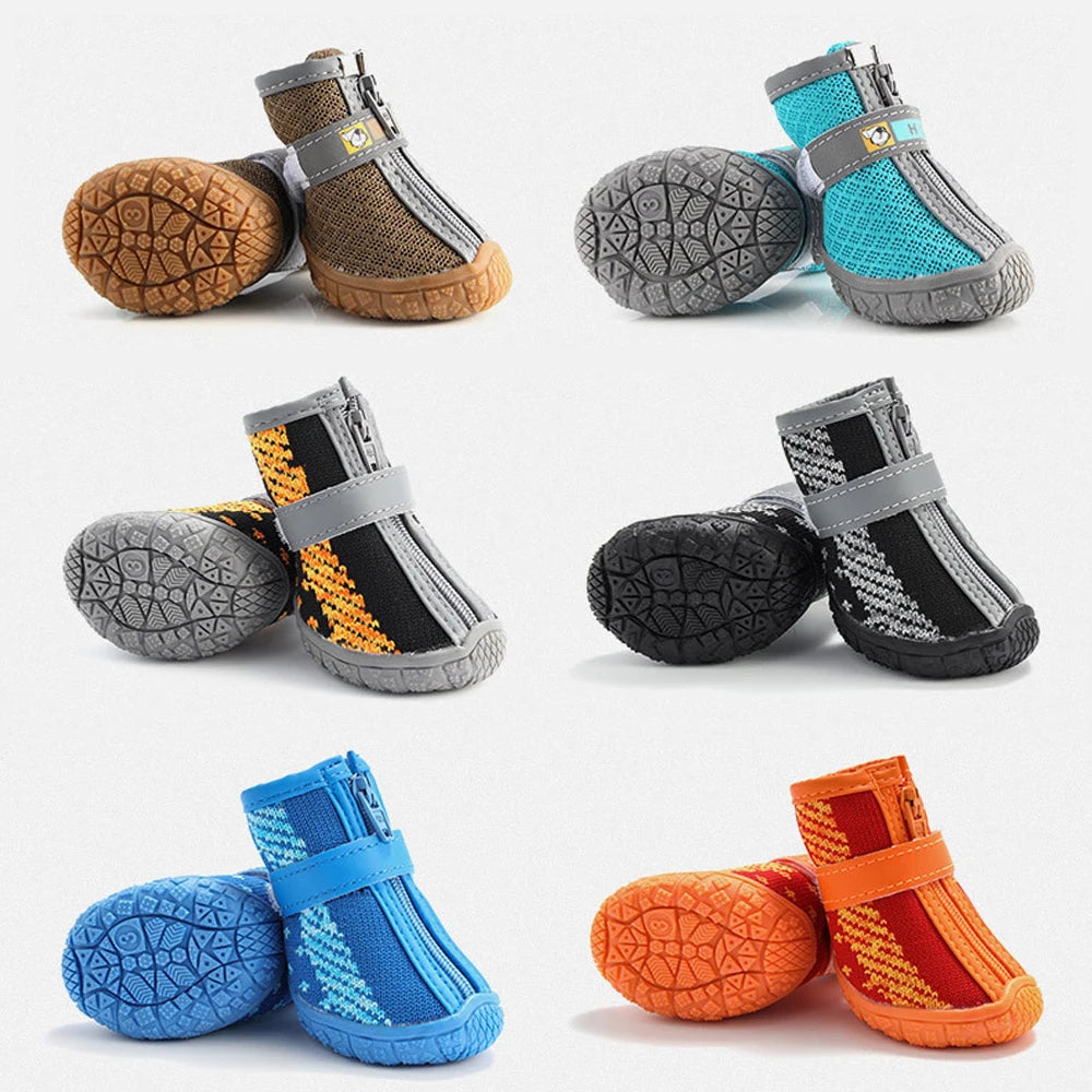 4Pcs/Set Dog Boots for Small Medium Dogs